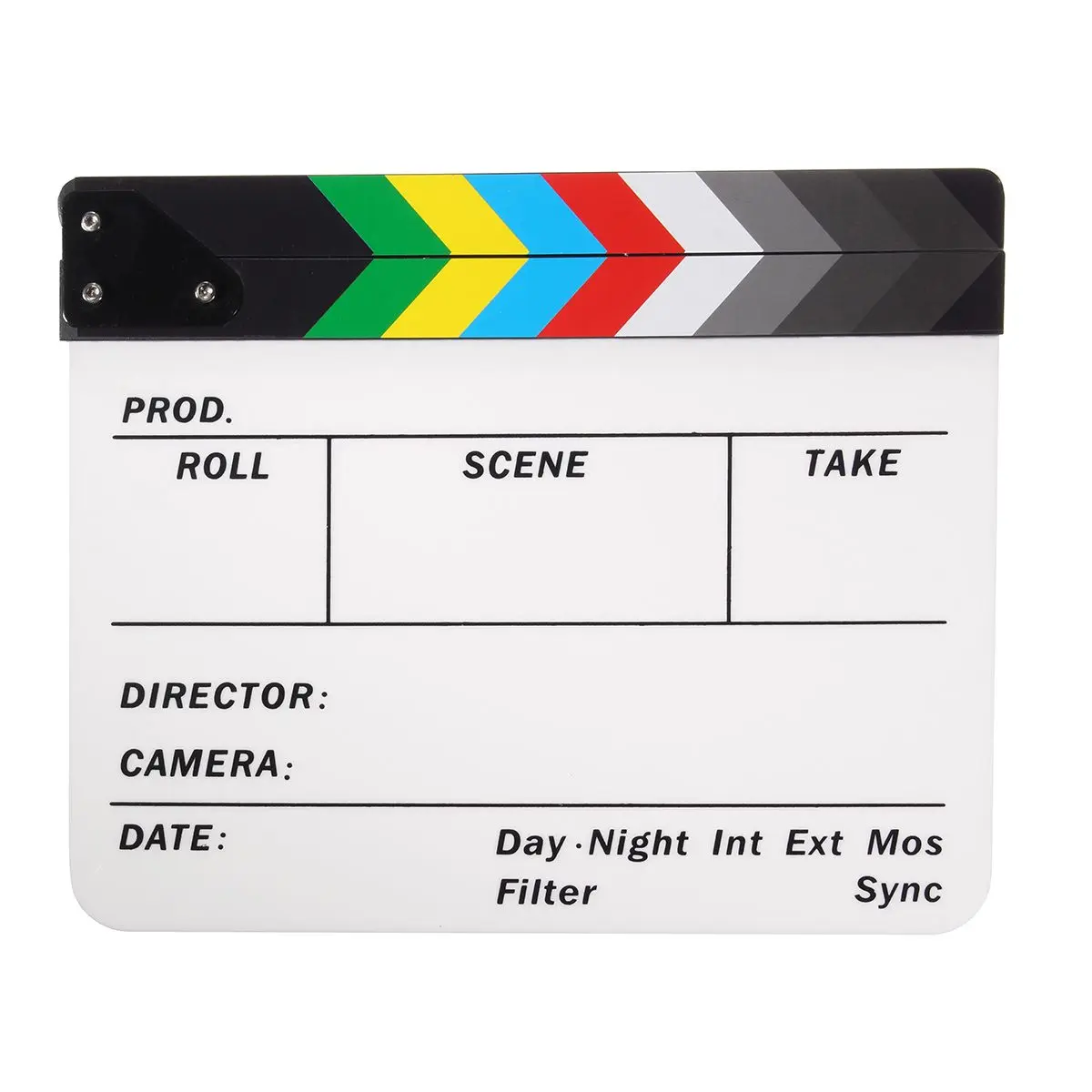 Профессиональная Красочная доска Clapperboard Clapper акриловый режиссер ТВ фильм Акция
