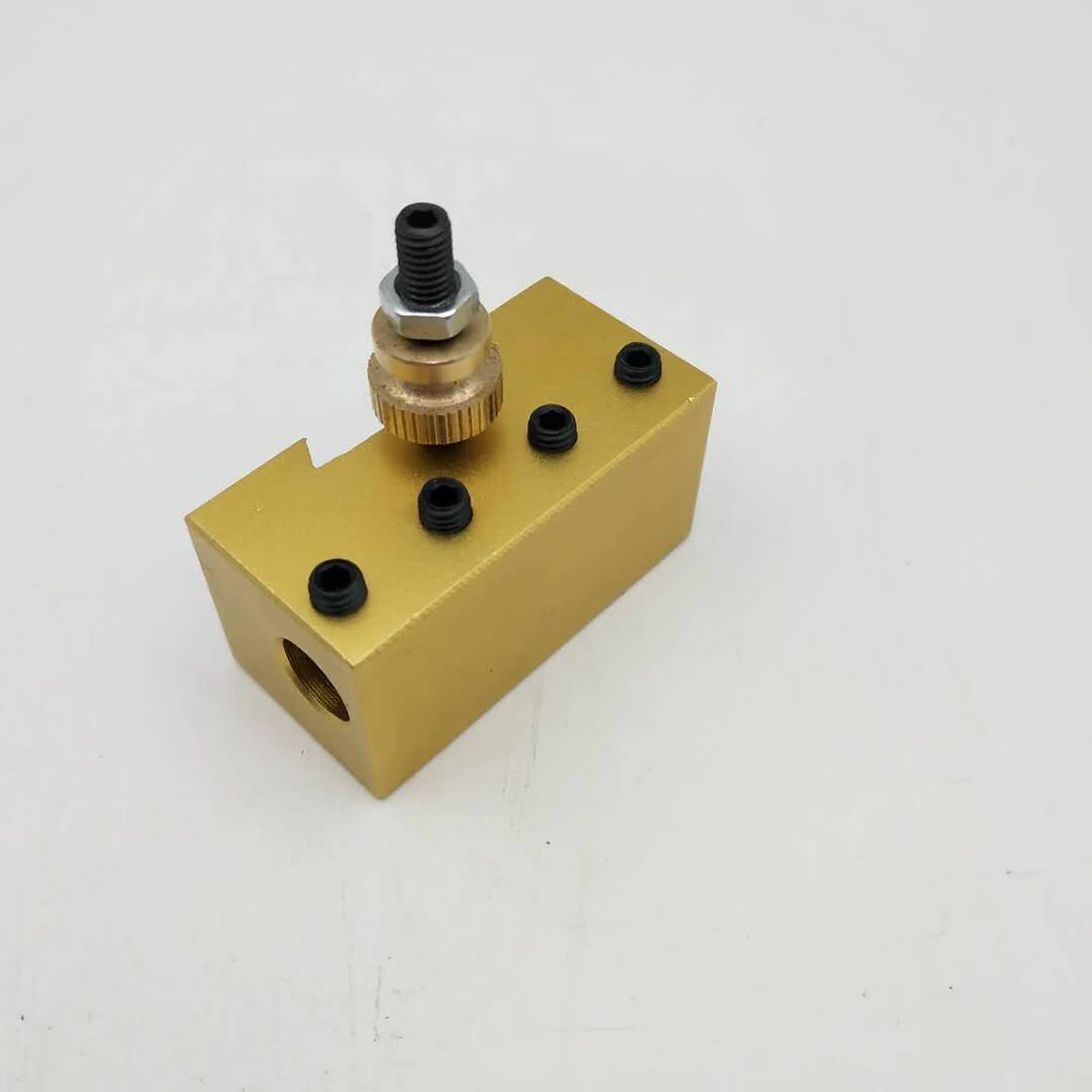 

Meterk Mini Turning Tool Set Holder Portable Quick Change Post Holder Kit Boring Bar for CNC Lathe Cutter Holder Wrench