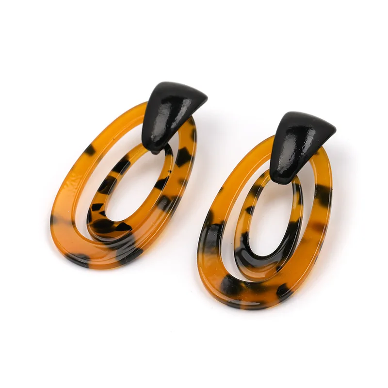 Женские круглые акриловые серьги в Корейском стиле серьги-подвески свадебные