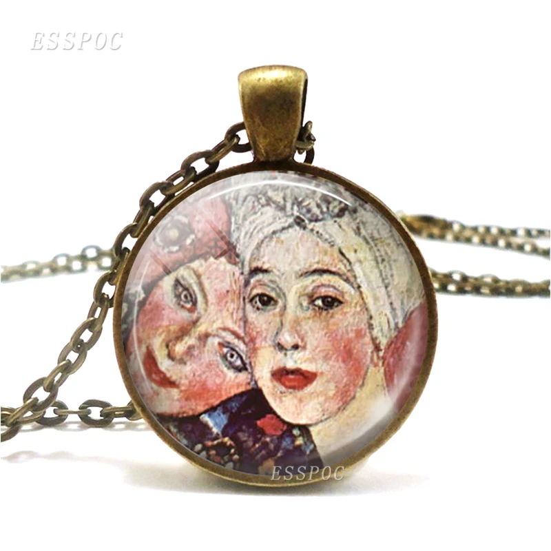 Ожерелье для матери и ребенка Klimt колье из искусственной бронзы женский подарок