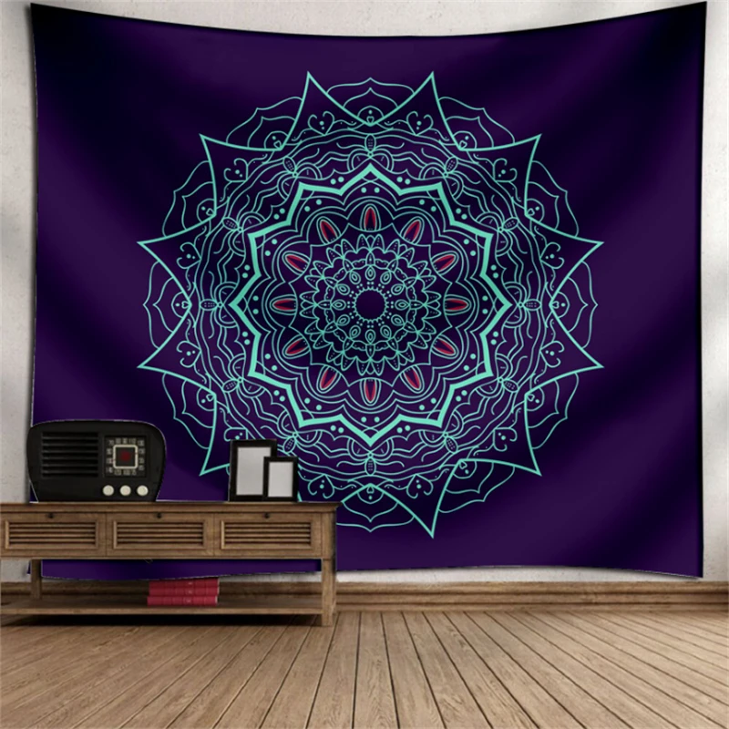 180X230CM МАНДАЛА ГОБЕЛЕН настенный индийский хиппи пледы гобелены декоративный