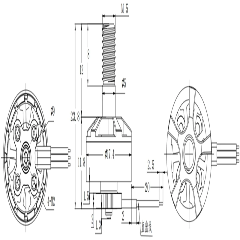 Brotherhobby Returner R3 1404 3-4S 2900KV 3600KV бесщеточный двигатель для радиоуправляемого дрона