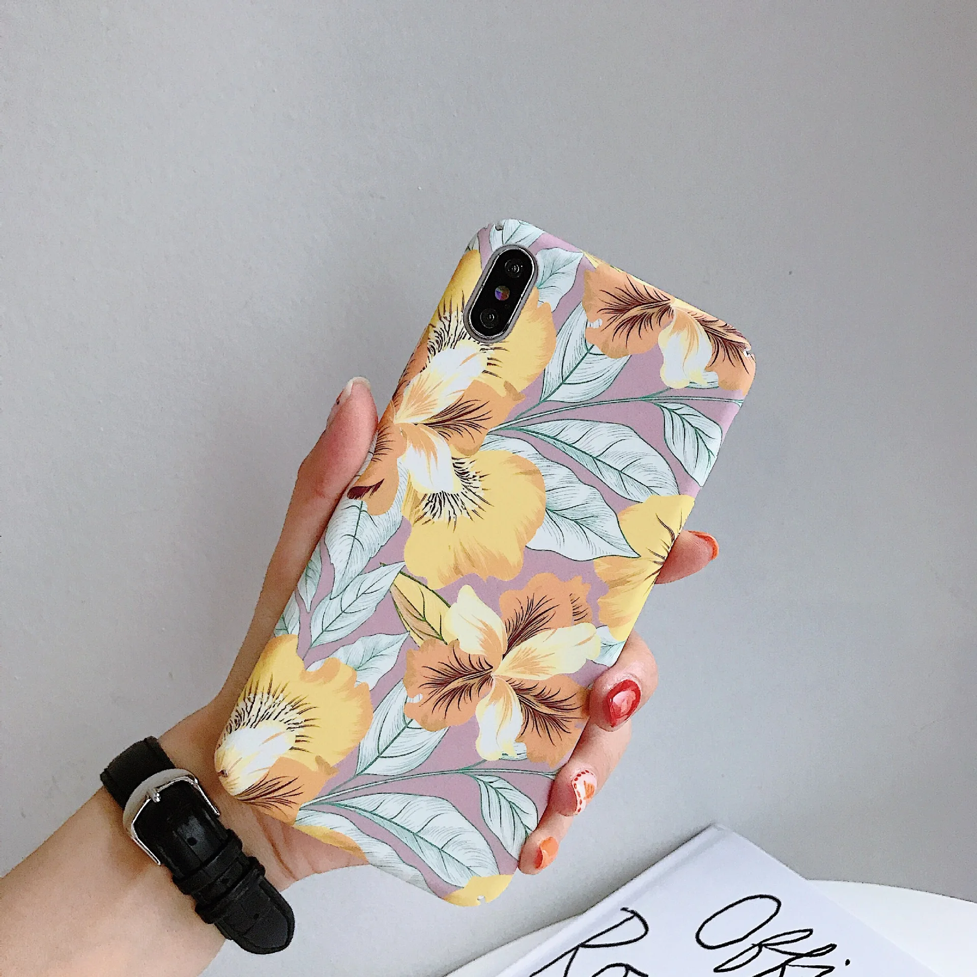 Ретро абстрактный летний корейский чехол для телефона iPhone 7 Puls 6 6S 8Puls X XS XR Xsmax