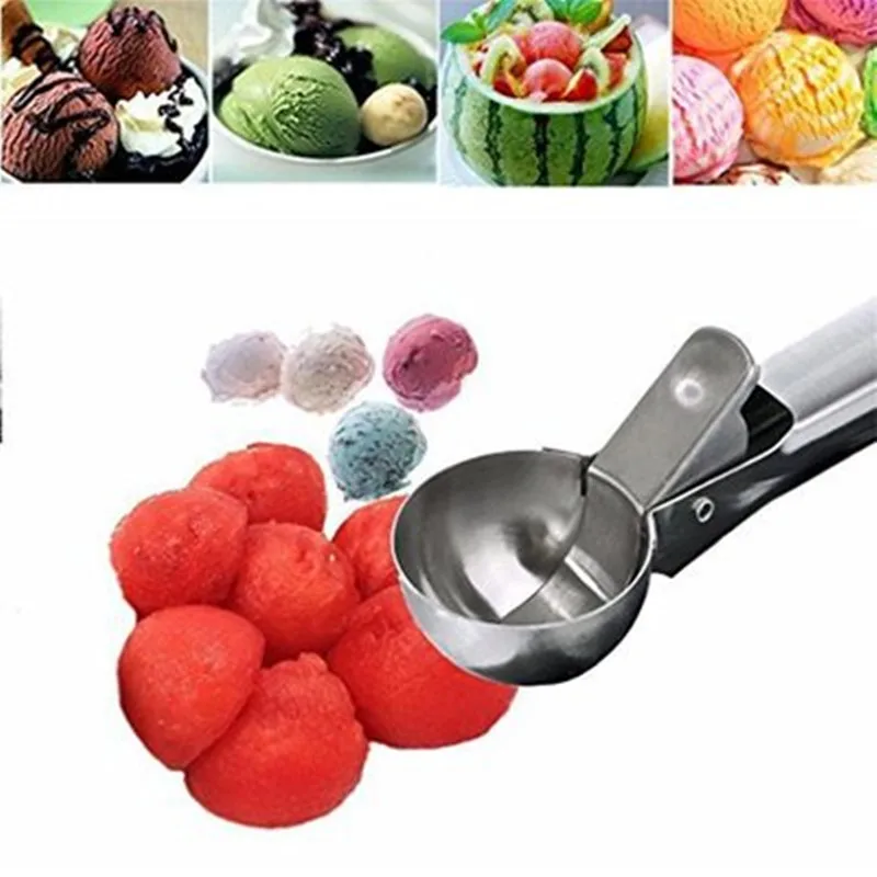 Гелато в Acciaio Inox Совок Sferica di Frutta Cucchiaio Ice кремовый ковш с триггером Frigorifero Casa