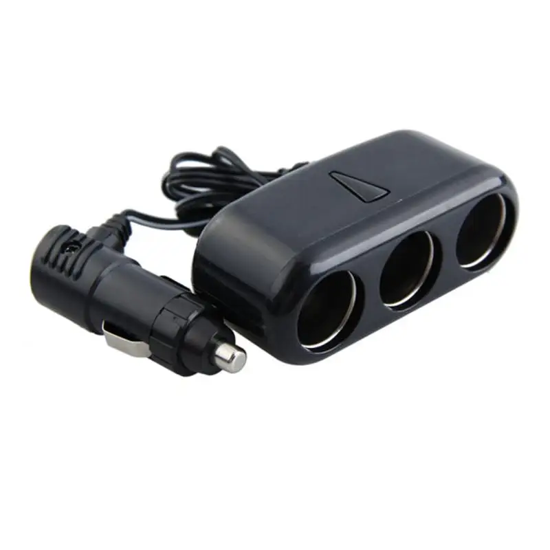 Синий 3 сторонний адаптер питания для автомобильного прикуривателя usb порт