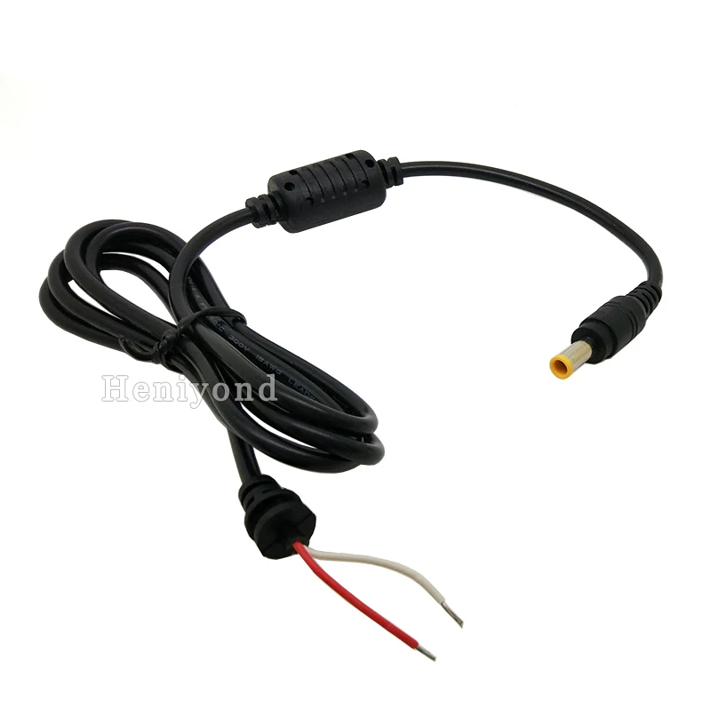 2pcs DC Plug 5.5*3.0 mm Power Cord Cable for Samsung Laptop Charger Black Connector with Magnetic Ring 3.6ft | Безопасность и