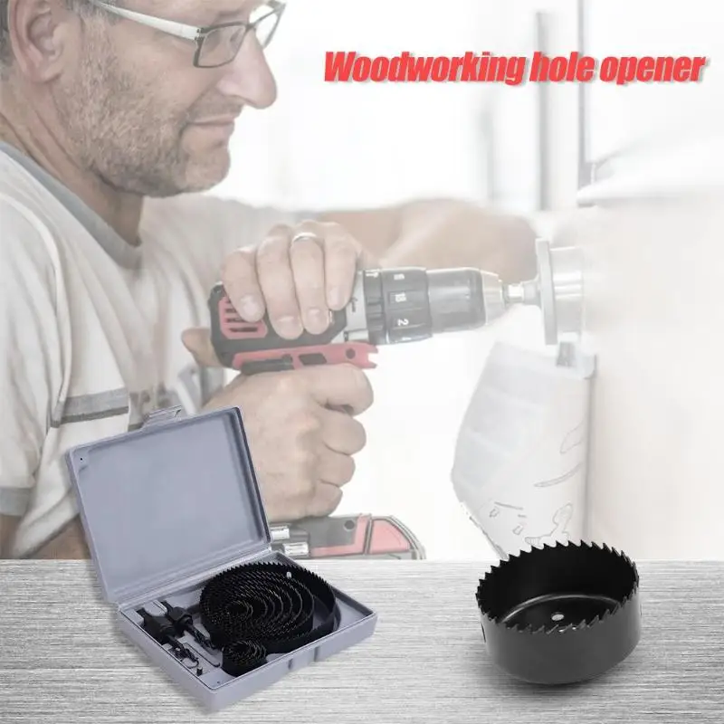 Деревообрабатывающий пластиковый лист металла отверстие пилы Набор