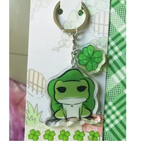 milky way mobile game tabi kaeru travel frog cosplay chain key rings bag acrylic chain