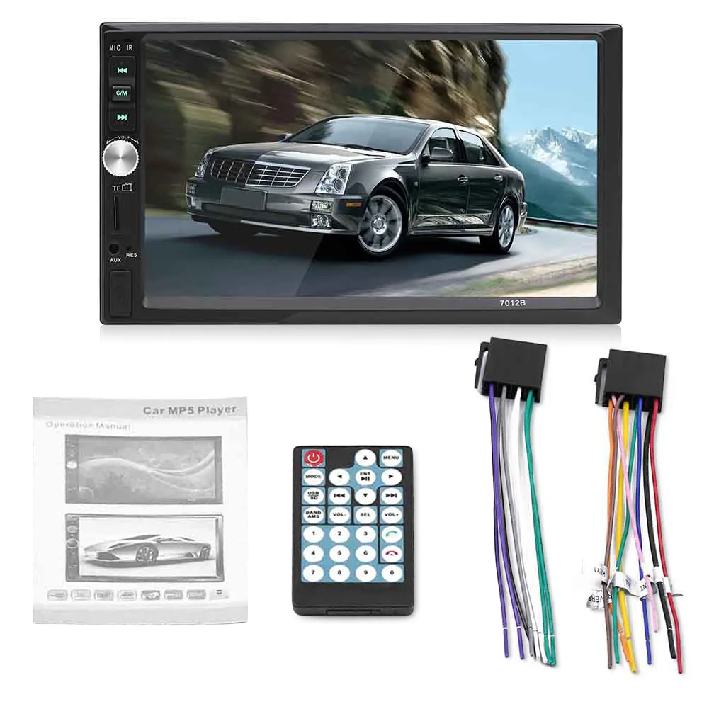7012B Автомобильный мультимедийный MP5 плеер 7 дюймов Android HD dvd-плеер радио Bluetooth с