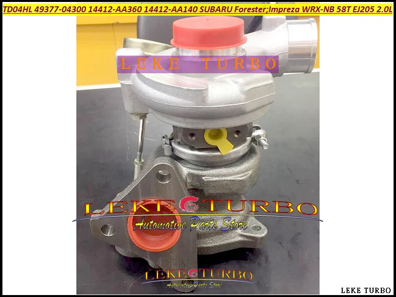 Турбо TD04L 49377 04300 14412 AA360 04100 AA140 Турбокомпрессор Для SUBARU Forester Impreza WRX NB 98 03 58T EJ205
