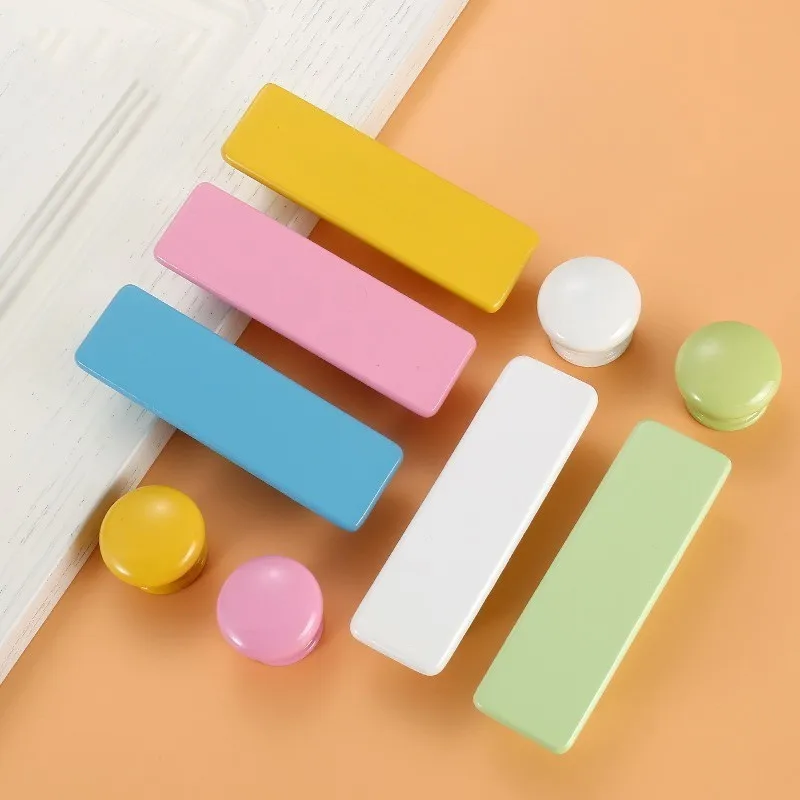 

Wooden Door Handles Children Kitchen Cabinet Knobs And Handles Furniture Wardrobe Cupboard Handle Colorful Drawer Knobs Pulls