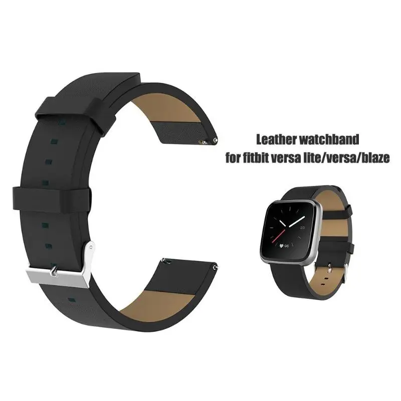 Кожаный ремешок для Fitbit Versa Lite/Versa/Blaze умный Браслет ручных часов Смарт-часы умные