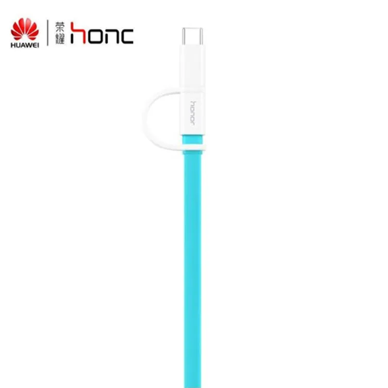 Оригинальный 2в1 150 см синий Huawei зарядный кабель для p20 p10 p9 mate 10 20 lite Nova 3 3i 2 2i honor 8 9 p8