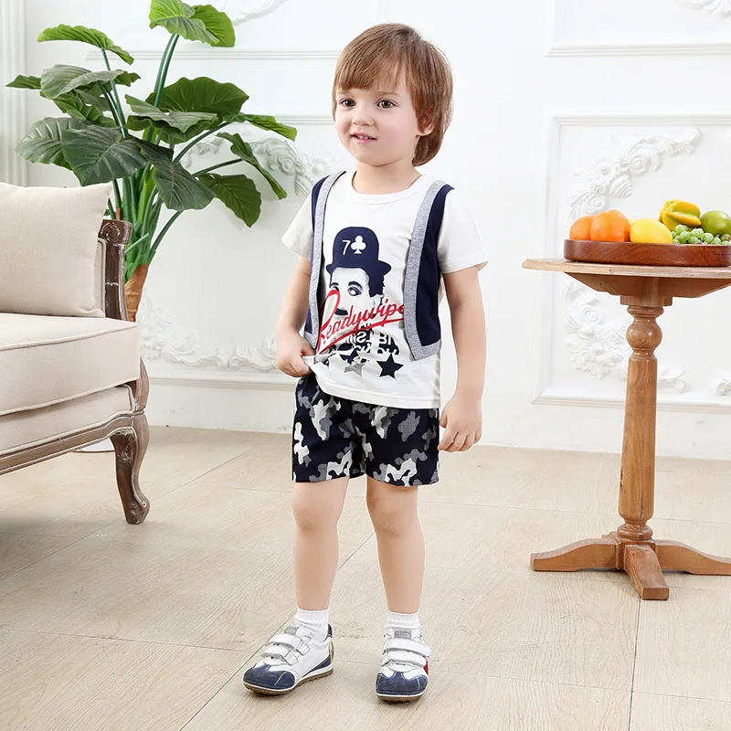 boy boutique clothing Baby Boy Christening Outfit Clothing Gentleman Summer Suit Children's Importer Set two pieces for |