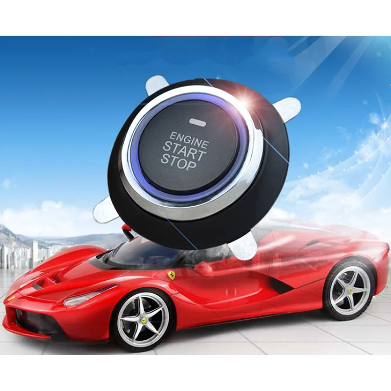 CARCHET DC 12V Car Engine Push Start Remote Control Button Starter Keyless Automobiles One Stop Immobilizer |