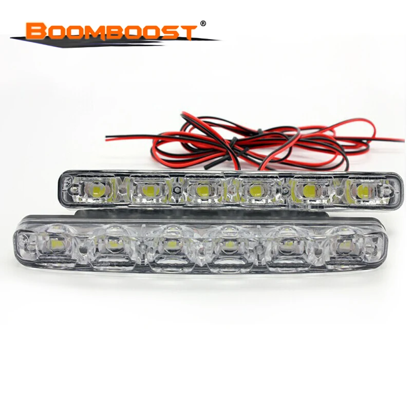 new auto parts 6000K car harpoon fog light 2 piece 12V lamp LED Car-syling Super Bright running | Автомобили и мотоциклы