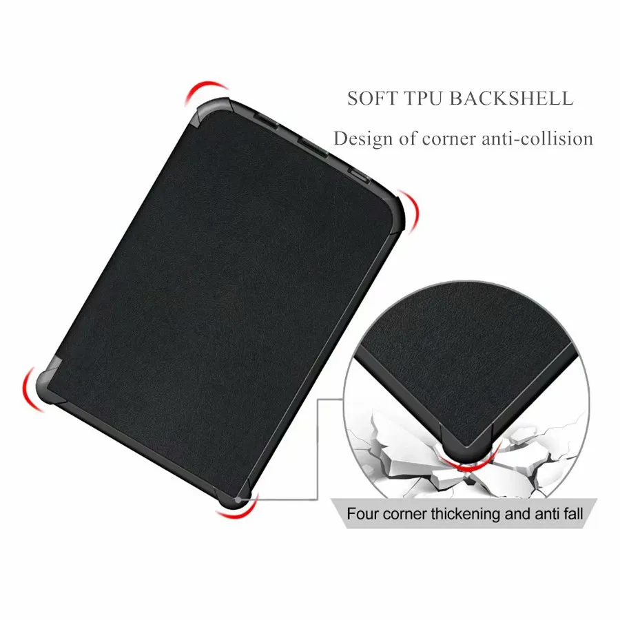 Мягкий Магнитный чехол для PocketBook 616 627 632 умный Touch Lux 4 Basic 2 HD 3 чехол|Чехлы планшетов