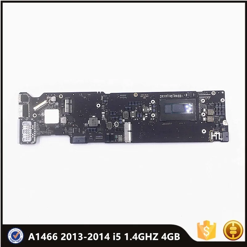 Original A1466 Motherboard For MacBook Air 13.3&quot MD760 1466 Laptop Logic Board i5 1.4 GHZ 4GB 4G 820-3437-B 2013 2014 Year | Компьютеры