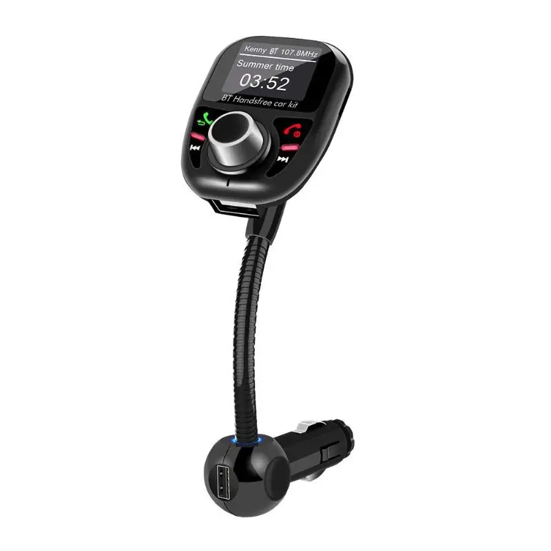 BT002 Bluetooth4.2 fm передатчик автомобильный комплект громкой связи mp3 плеер USB зарядное