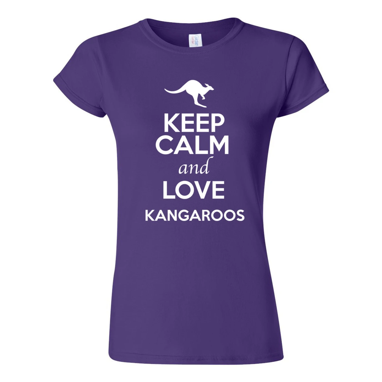 Детская футболка с надписью Keep Calm And Love Kangaroos и Animal Lover Humor 2366 | Женская одежда