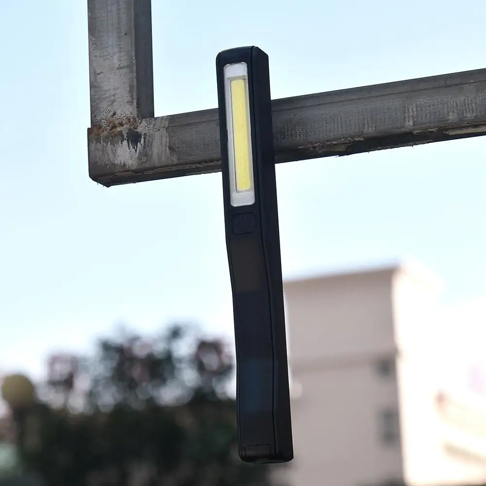 Портативная инспекционная лампа COB LED USB перезаряжаемая магнитная ручка с зажимом