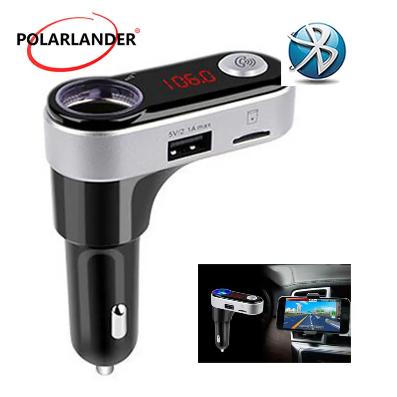 Car MP3 Player Bluetooth FM transmitter audio modulator Handsfree LCD screen Charger Cigarette Lighter | Автомобили и мотоциклы