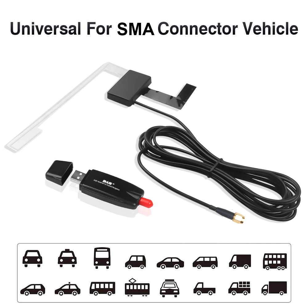 Универсальная автомобильная удлинительная антенна Kebidumei с USB адаптером приемник