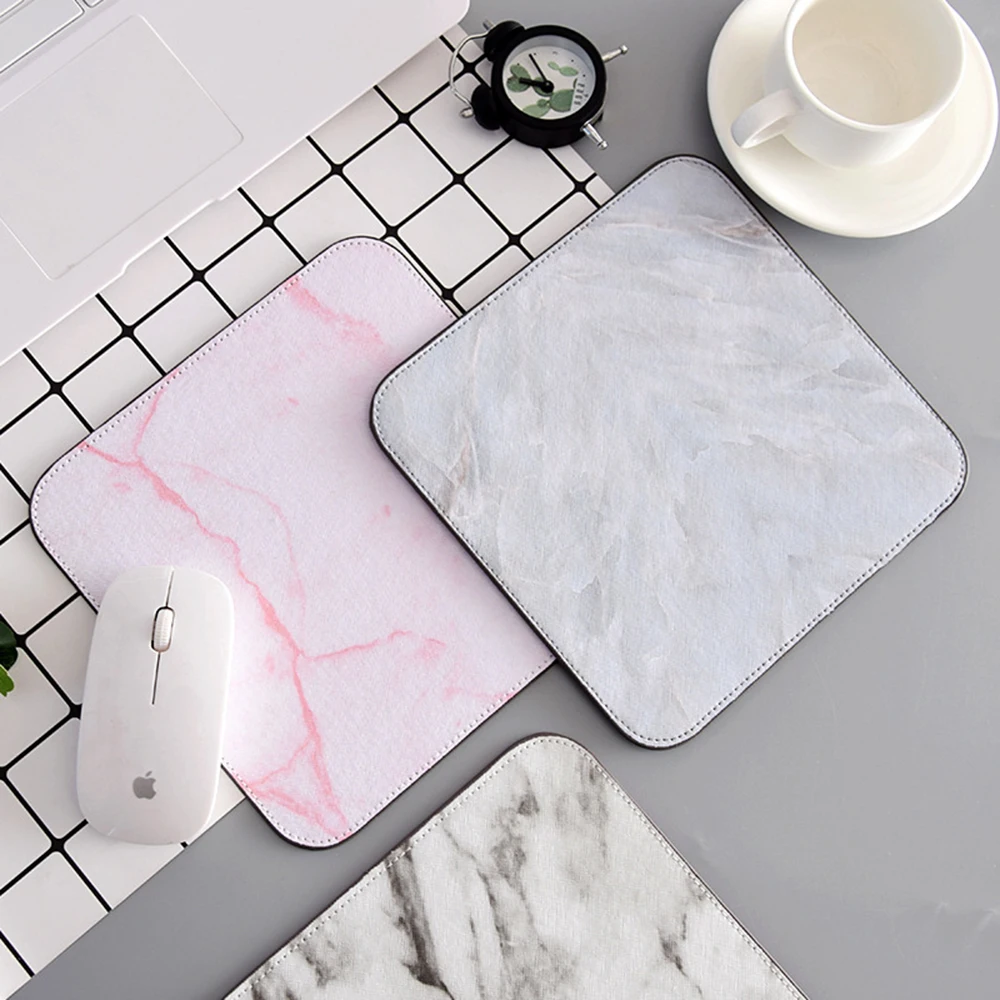 

Computer Mouse Padding Mat Ultra Soft Natural Rubber marble Series Mice Pad Square Gaming Mouse Pads