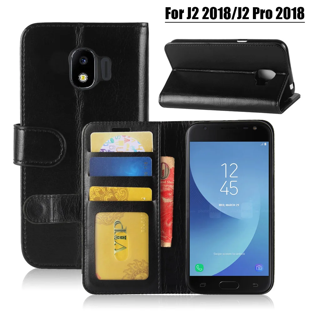 Кожаный чехол бумажник JONSNOW для Samsung A7 2018 A6 A8 Plus J2 J4 J6 + J8 J3 J5 J7 2017 Роскошный из