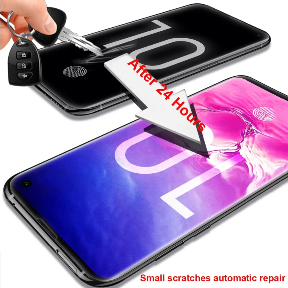 Полное покрытие нано экран протектор для Samsung Galaxy S10 Plus + S10E 5G A30 M10 мягкая