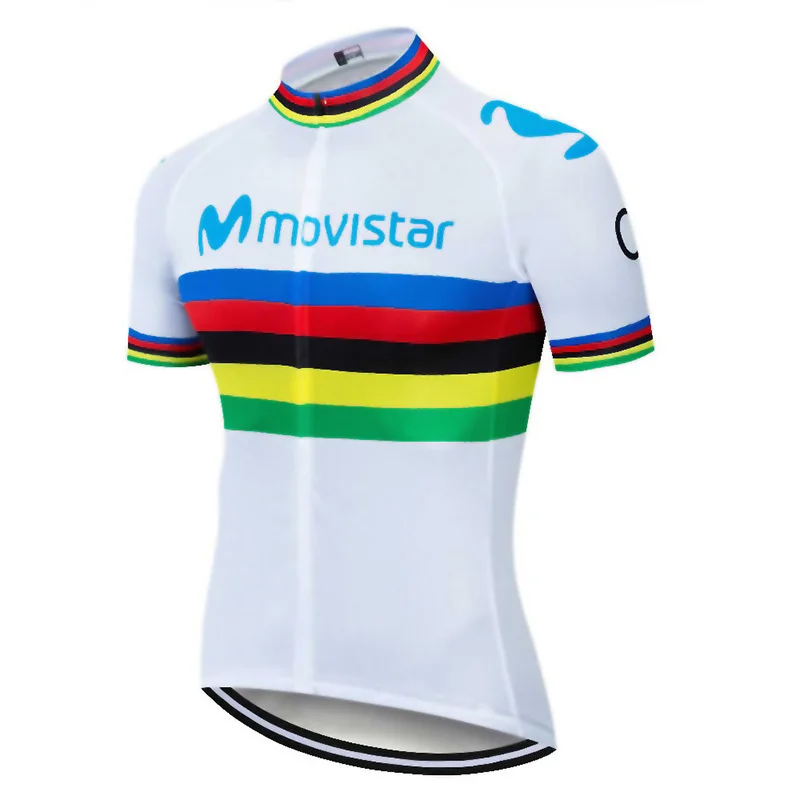 2019 Pro Team Movistar Лето Hombre Roupa велосипедная одежда Джерси Набор велосипед для мужчин