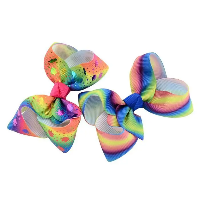 8 Pcs Bow Hair Clip Girls Fashion Children Headwear Gradient Color Girl Birthday Gift Styling Tool | Красота и здоровье