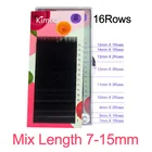 Ресницы для наращивания Kimcci, 7-15 мм, 16 рядовЧехол