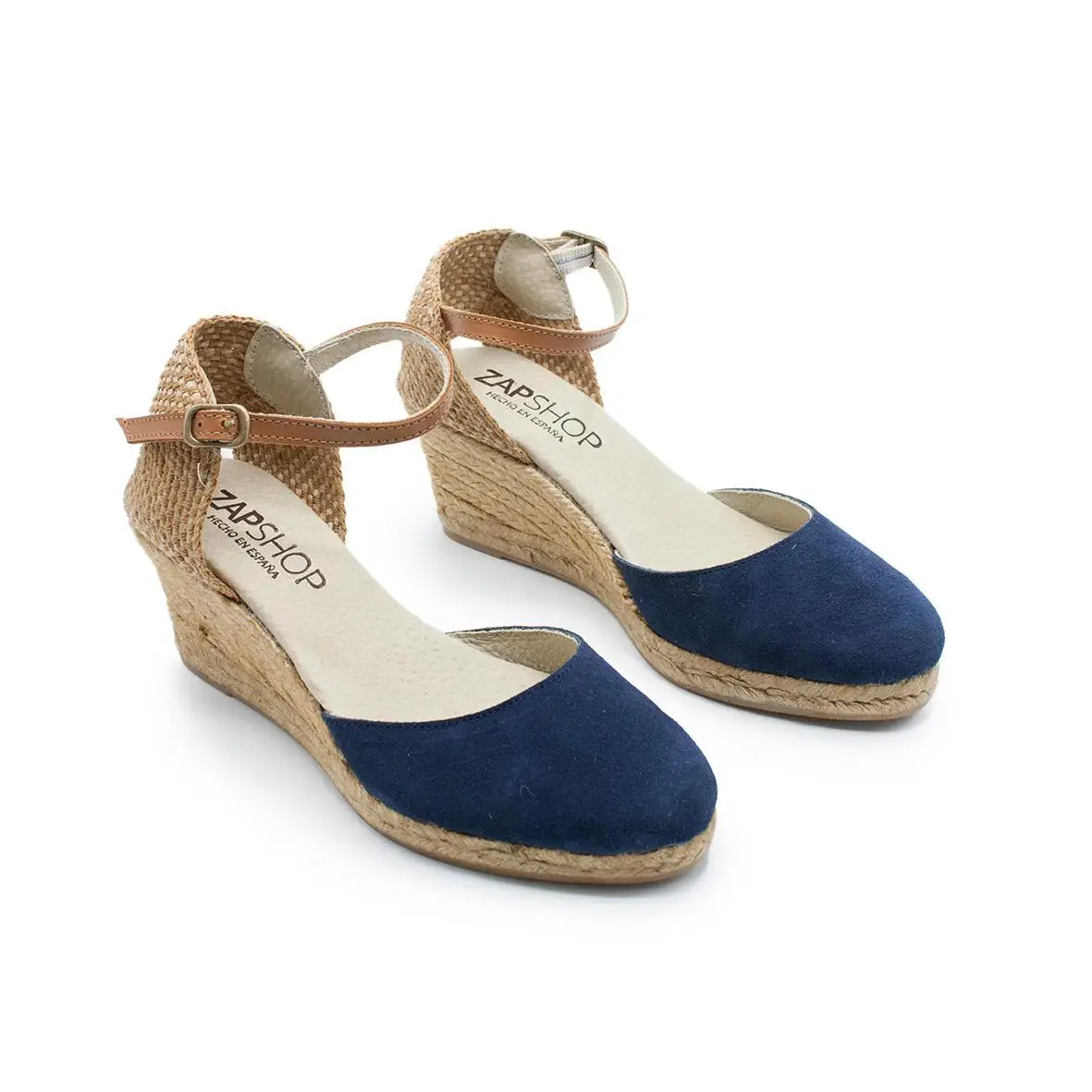 ZAPSHOP-WOMAN-SKIN-ESPARTOS DE CUNA-SANDAL CUNA для женщины-темно-синий | Обувь