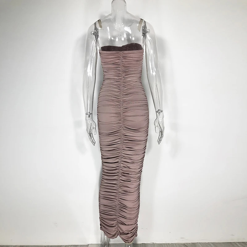 Женское платье макси без бретелек Parthea элегантное облегающее вечернее с