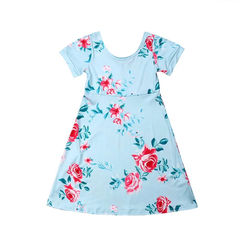 Boho/летнее пляжное платье для мамы и дочки одинаковые Семейные Платья с цветочным