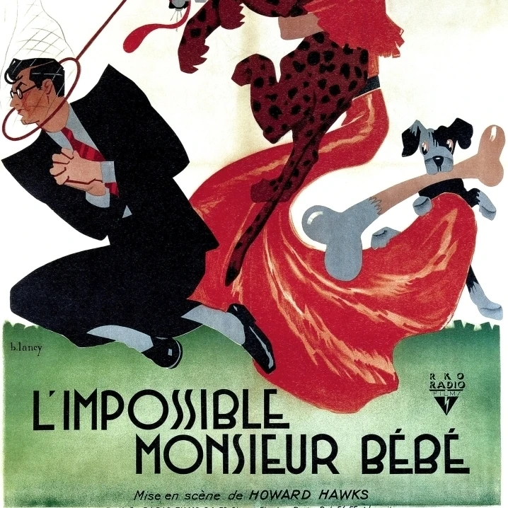 Воспитание ребенка (иначе L'Impossible Monsieur Bebe) Кэри Грант Кэтрин Хепберн 1938 о фильме