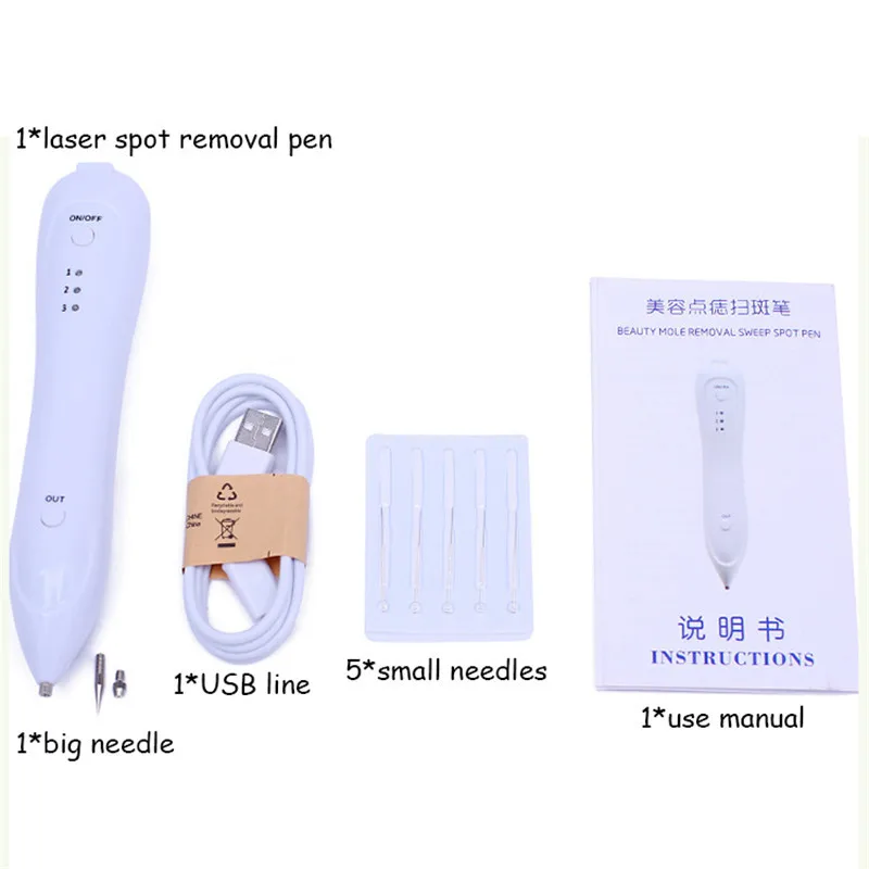 Rakado татуировки удаления пера Электрический лазер лицо бородавок метка на коже в