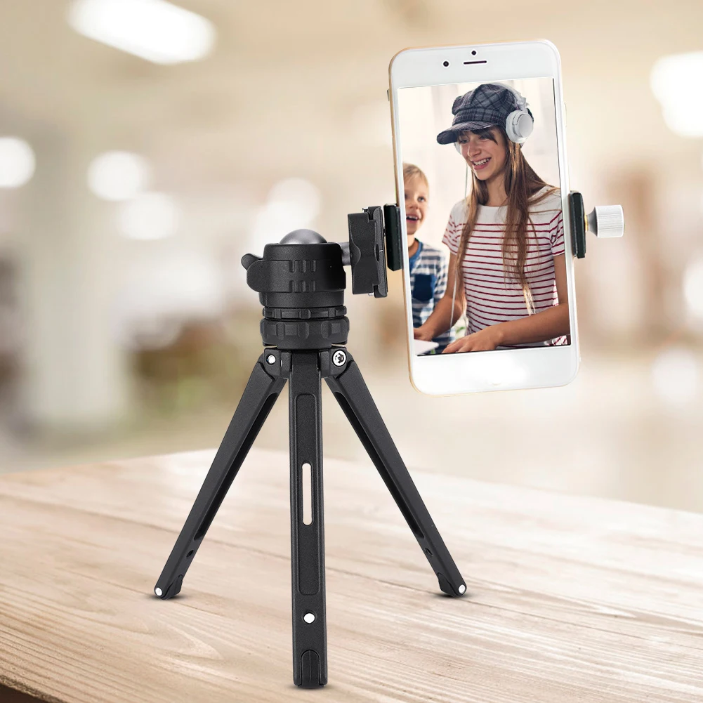 Загрузка 10 кг настольный мини штатив алюминиевый для телефона DSLR SLR камера с