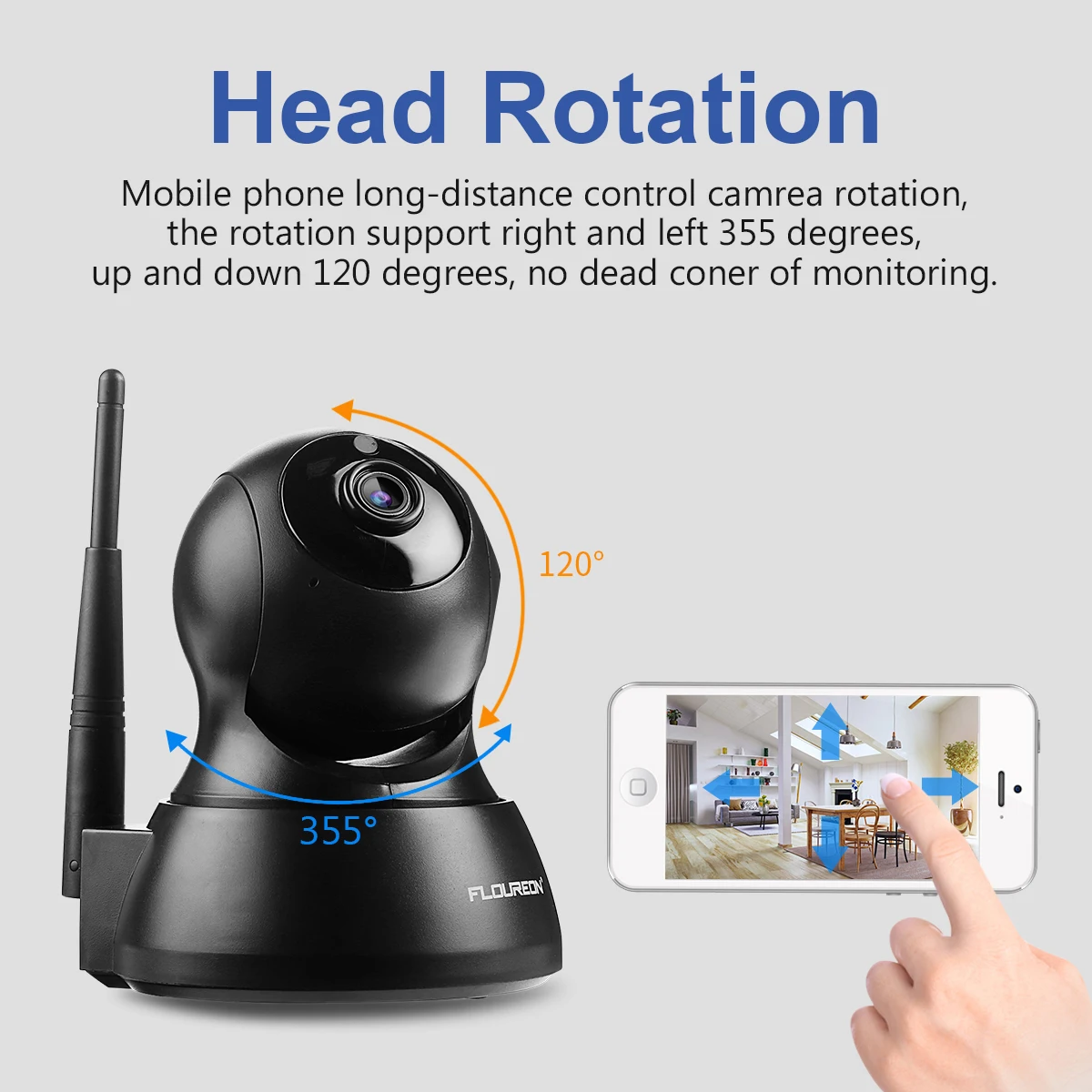 Floureon WI FI 1 0 мегапиксельная 720 P Беспроводной ip видеонаблюдения Камера ЕС Сетевой