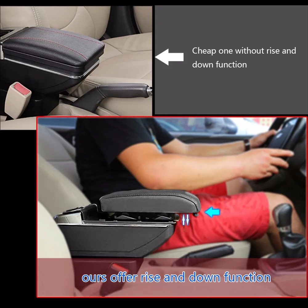 Armrest box For Chevrolet Lova 2006-2010 Central Console Arm Store With Rise and Down Function content cup holder ashtray | Автомобили и