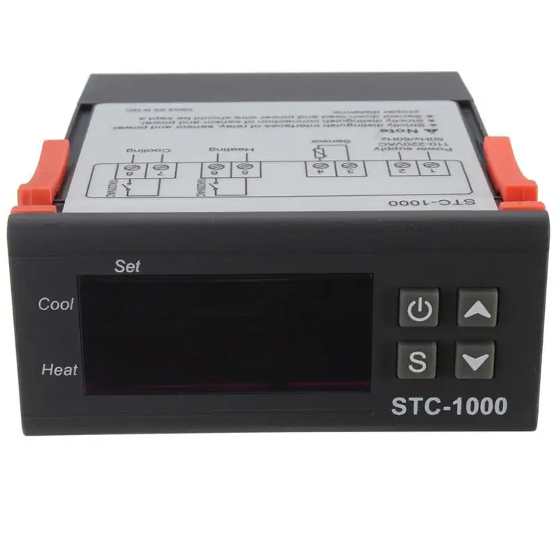 12V 24V 220V цифровой регулятор температуры Термостат реле нагреватель и охладитель с