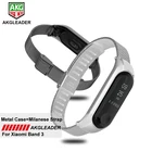 Металлический ремешок для часов Xiaomi Mi Band 4, браслет из нержавеющей стали для Xiaomi Mi Band 2, 3