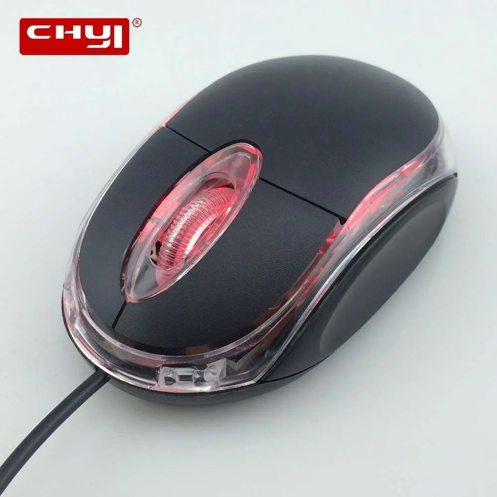 Chyi мышь Проводная дешевая мини 3d 1600 точек/дюйм Pro игровая оптическая для ПК