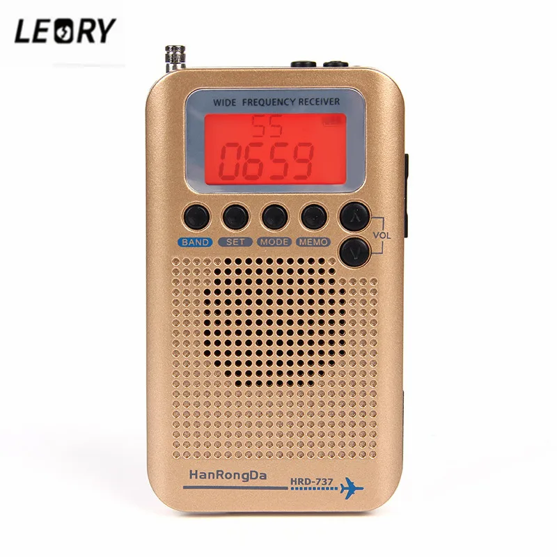 LEORY Новый VHF авиационный радиоприемник портативный Полнодиапазонный для