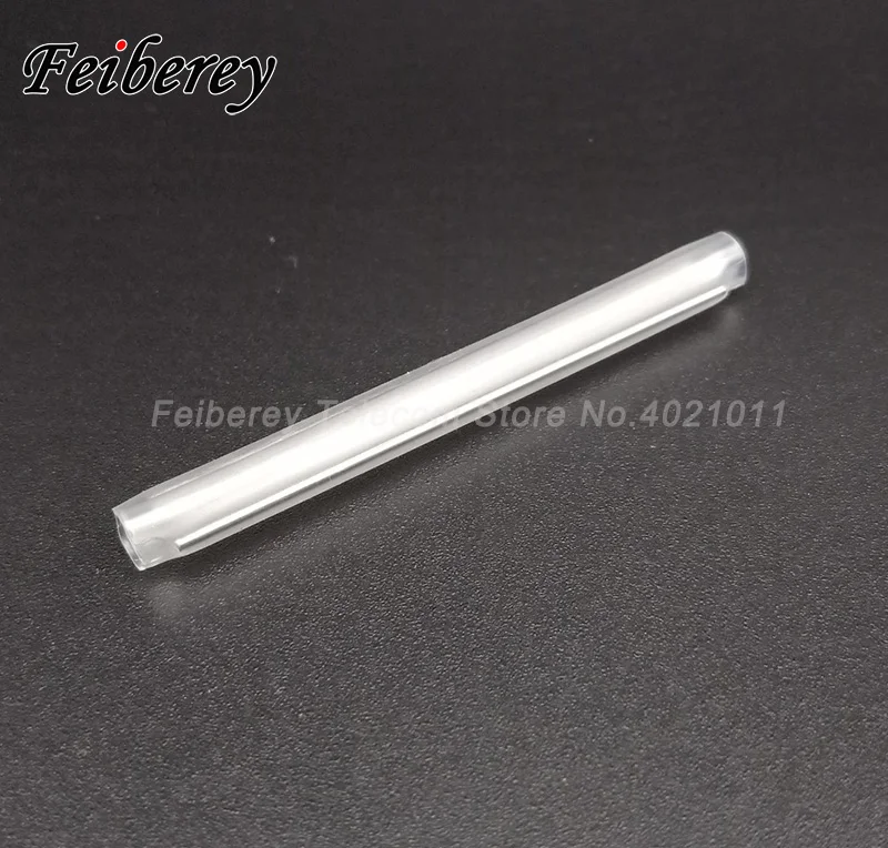 1000pcs/lot 60mm FTTH Fiber Optic Fusion Splice Protection Sleeves with Dual / Two Pins for Drop Cable Heat Shrinkable Tube
