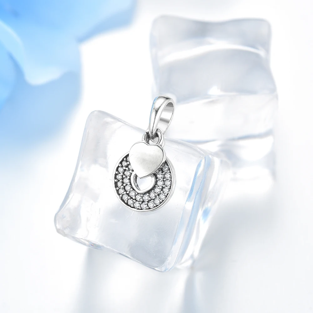 Devolove Стерлинговое Серебро 925 пробы любовь сердце шарм подходят для Pandora браслеты