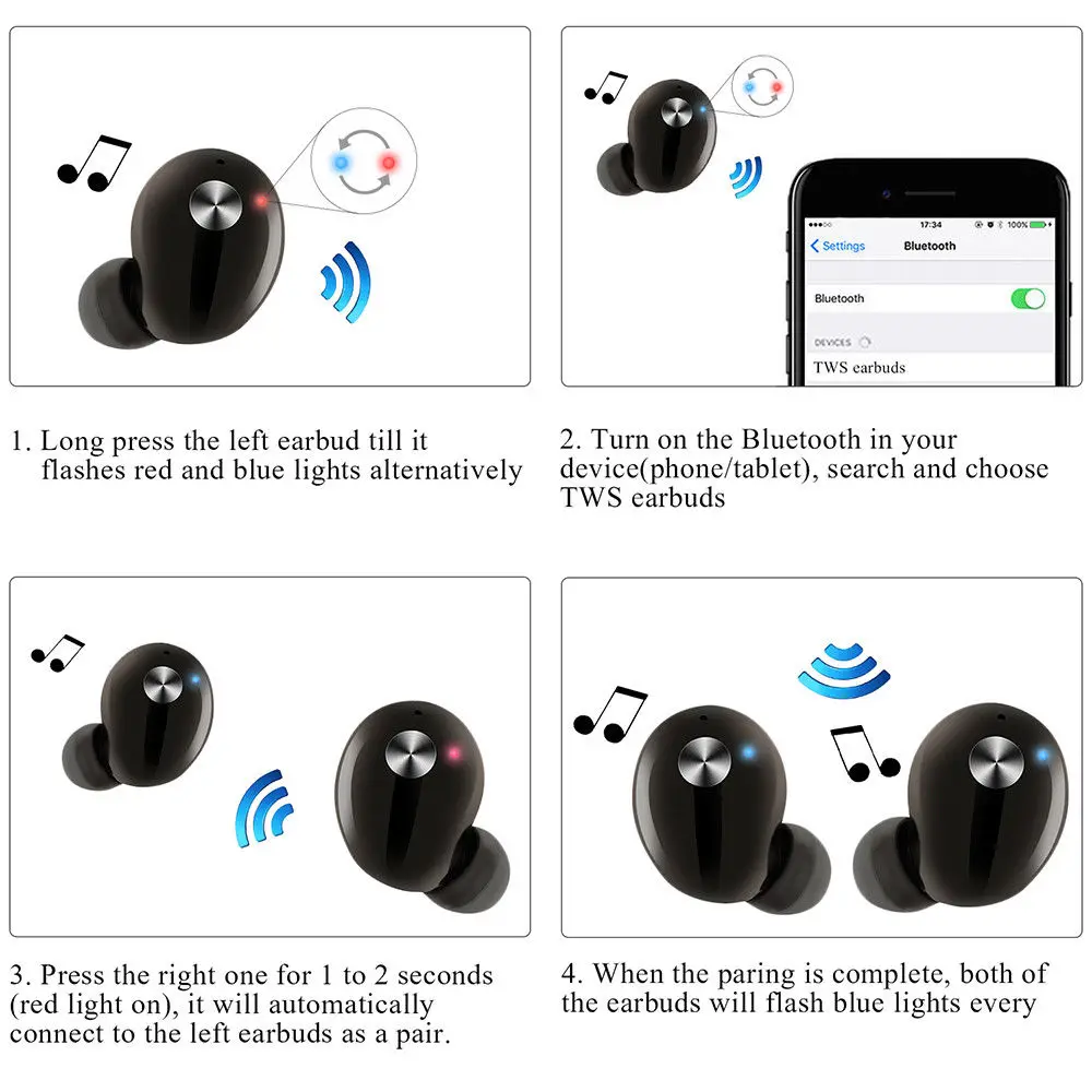 Ip010 мини Tws Близнецы истинные беспроводные наушники вкладыши стерео Bluetooth