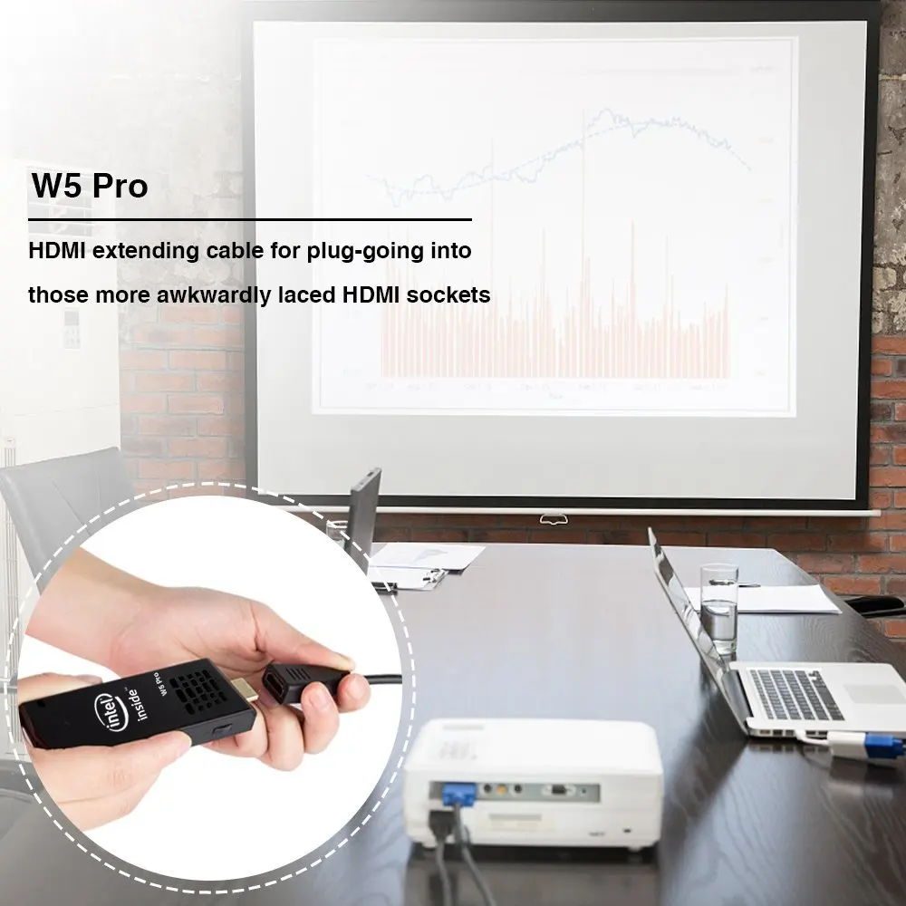 Мини ПК W5 Pro 4K четырехъядерный Двойной Wi-Fi Компьютер палка Intel Atom Z8350 2G/32G 4G/64G |