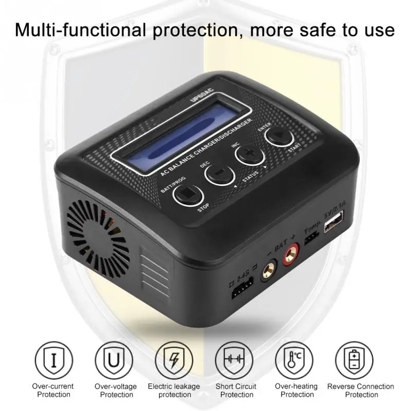 Зарядное устройство для аккумуляторов ULTRA POWER UP60AC RC кабель питания 2 4S Li Ion 6 8S Ni MH 100